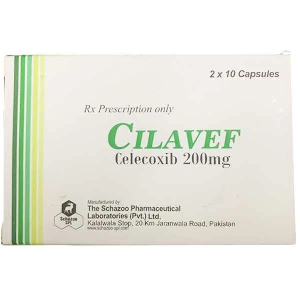 Thuốc giảm đau, kháng viêm CILAVEF 200MG  hộp 20 viên