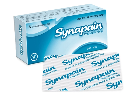 Thuốc điều trị đau thần kinh Synapain hộp 3 vỉ x 10 viên nang cứng