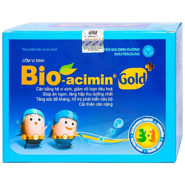 Cốm vi sinh Bio-acimin Gold+ hộp 30 gói x 4g