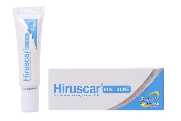 Gel làm mờ thâm mụn Hiruscar Post Acne hộp 1 tuýp 5g