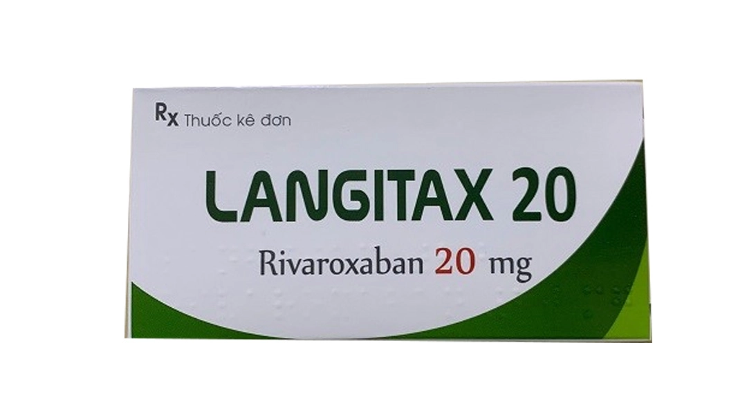 Điều trị huyết khối tĩnh mạch Langitax 20mg hộp 2 vỉ x 7 viên
