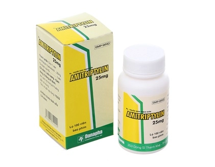 Thuốc chống trầm cảm Amitriptylin 25mg hộp 1 lọ 100 viên