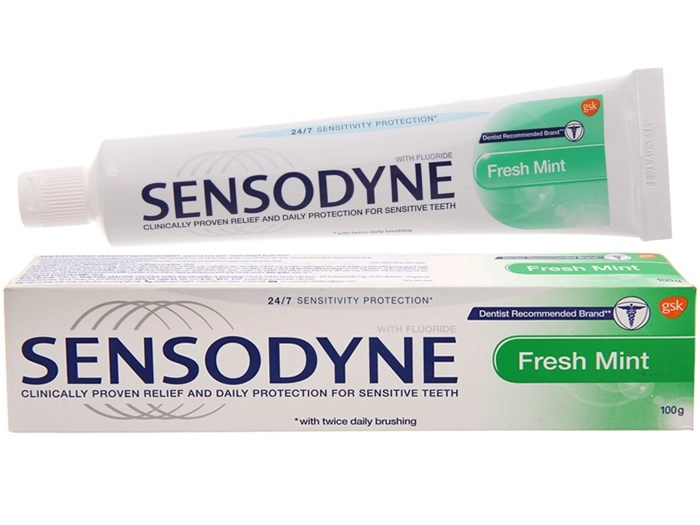 Kem đánh răng Sensodyne Fresh Mint hộp 1 tuýp 100g