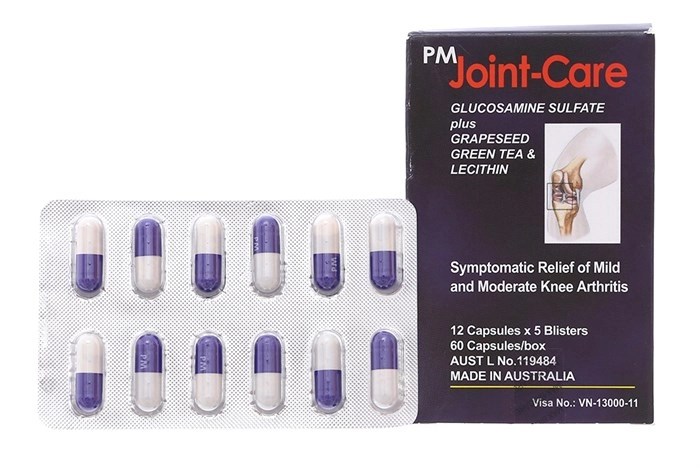 Thuốc giảm triệu chứng thoái hóa khớp PM Joint-Care hộp 60 viên