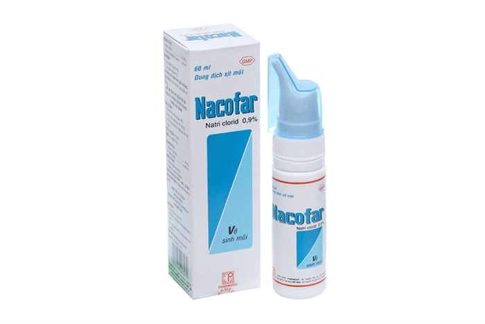 Dung dịch vệ sinh mũi Nacofar hộp 1 chai 60 ml