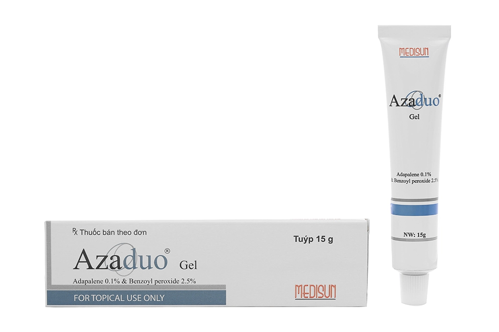 Gel trị mụn Azaduo Gel hộp 1 tuýp 15g