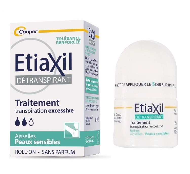 Lăn nách Etiaxil Traspiration Excessive Sensible (xanh) hộp 1 chai  