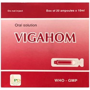 Thuốc điều trị thiếu máu do thiếu sắt Vigahom hộp 20 ống x 10ml