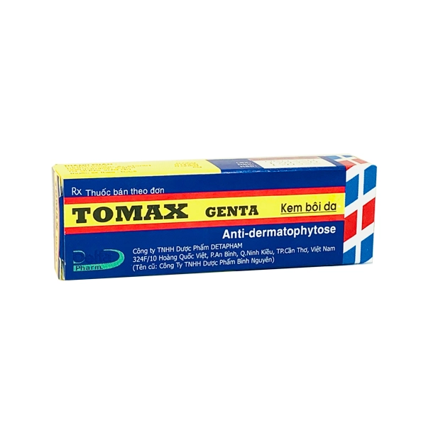 Kem bôi trị nấm da TOMAX GENTA hộp 1 tuýp 6g