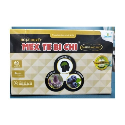 Hoạt huyết dưỡng não Fast MEX TEBICHI hộp 60 viên