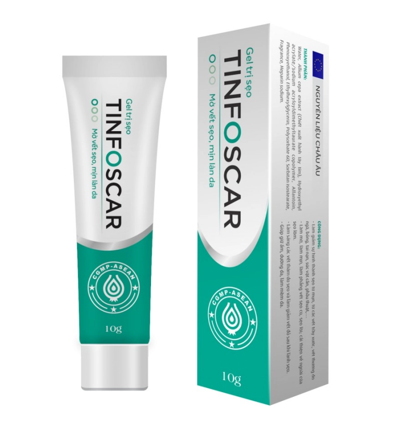 Gel trị sẹo Tinfoscar hộp 1 tuýp 10g