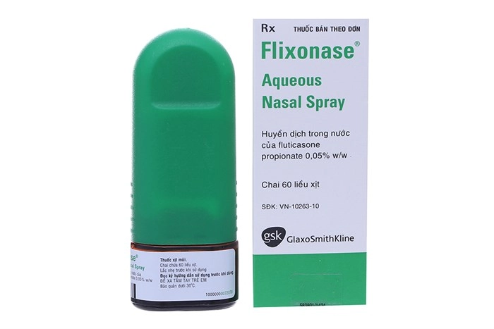 Thuốc xịt trị viêm mũi Flixonase Aqueous Nasal Spray hộp 1 chai 60 liều xịt