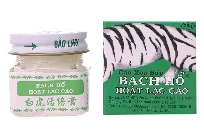 Cao xoa bóp Bạch Hổ Hoạt Lạc Cao 20g lọ 20g