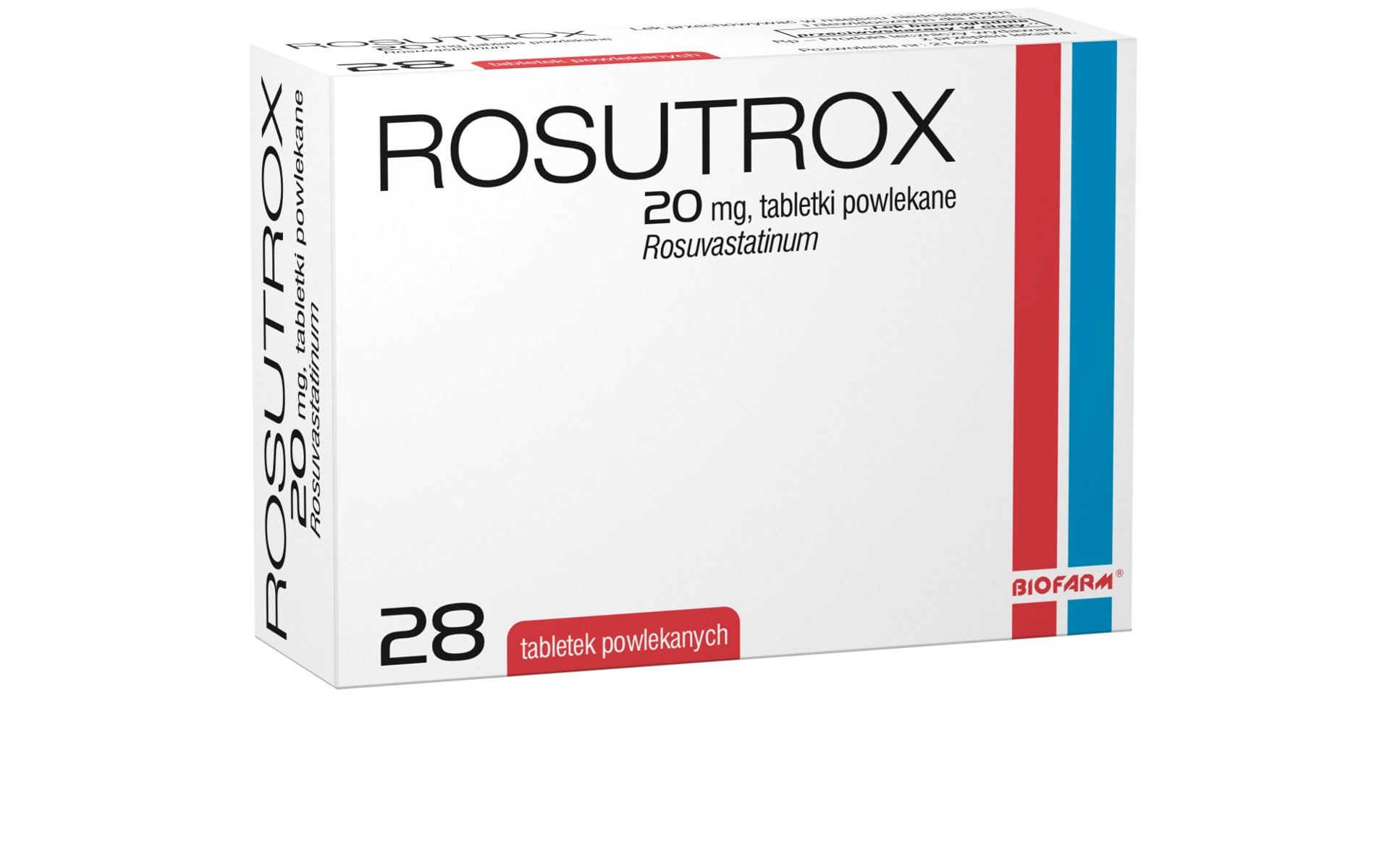 Thuốc điều trị rối loạn mỡ máu ROSUTROX 20mg hộp 4 vỉ x 7 viên nén bao phim