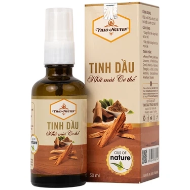 Tinh dầu khử mùi cơ thể, bằng độ ẩm cho da Thảo Nguyên hộp 1 chai x 50ml