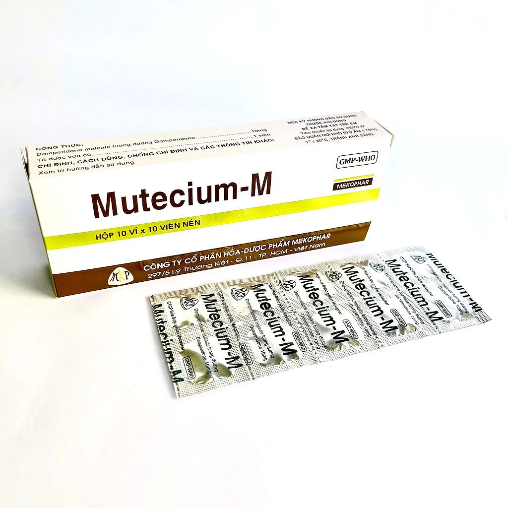 Thuốc chống nôn Mutecium - M hộp 100 viên
