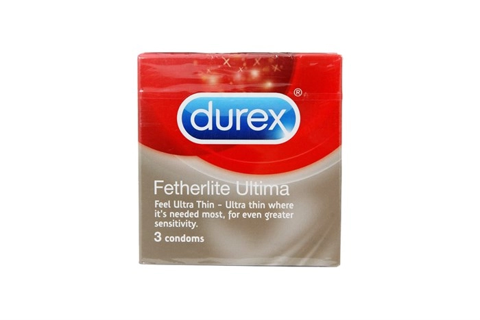 Bao cao su siêu mỏng Durex Fetherlite Ultima hộp 3 cái