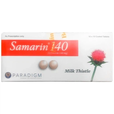 Thuốc điều trị viêm gan, xơ gan, bệnh gan do rượu, tổn thương gan Samarin 140 Paradigm hộp 10 vỉ x 10 viên