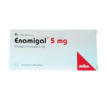 Điều trị cao huyết áp, suy tim sung huyết Enamigal 5mg Hasan hộp 3 vỉ x 10 viên