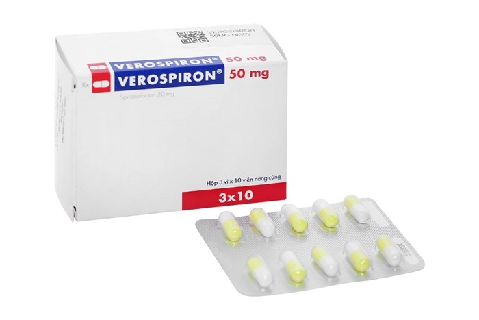 Thuốc lợi tiểu Verospiron 50mg hộp 30 viên