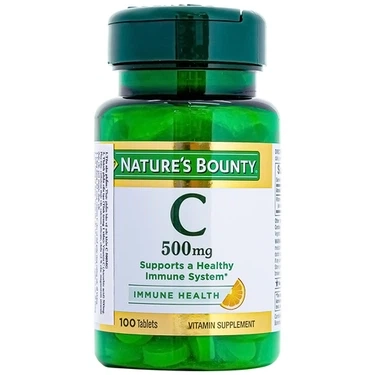 Bổ sung vitamin C, tăng cường sức đề kháng Nature's Bounty C 500mg lọ 100 viên