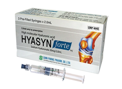 Thuốc tiêm điều trị viêm khớp HYASYN forte hộp 3 ống tiêm nạp sẵn 2ml
