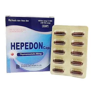 Hỗ trợ tăng cường sức đề kháng Hepedon 80mg Hankook hộp 10 vỉ x 10 viên