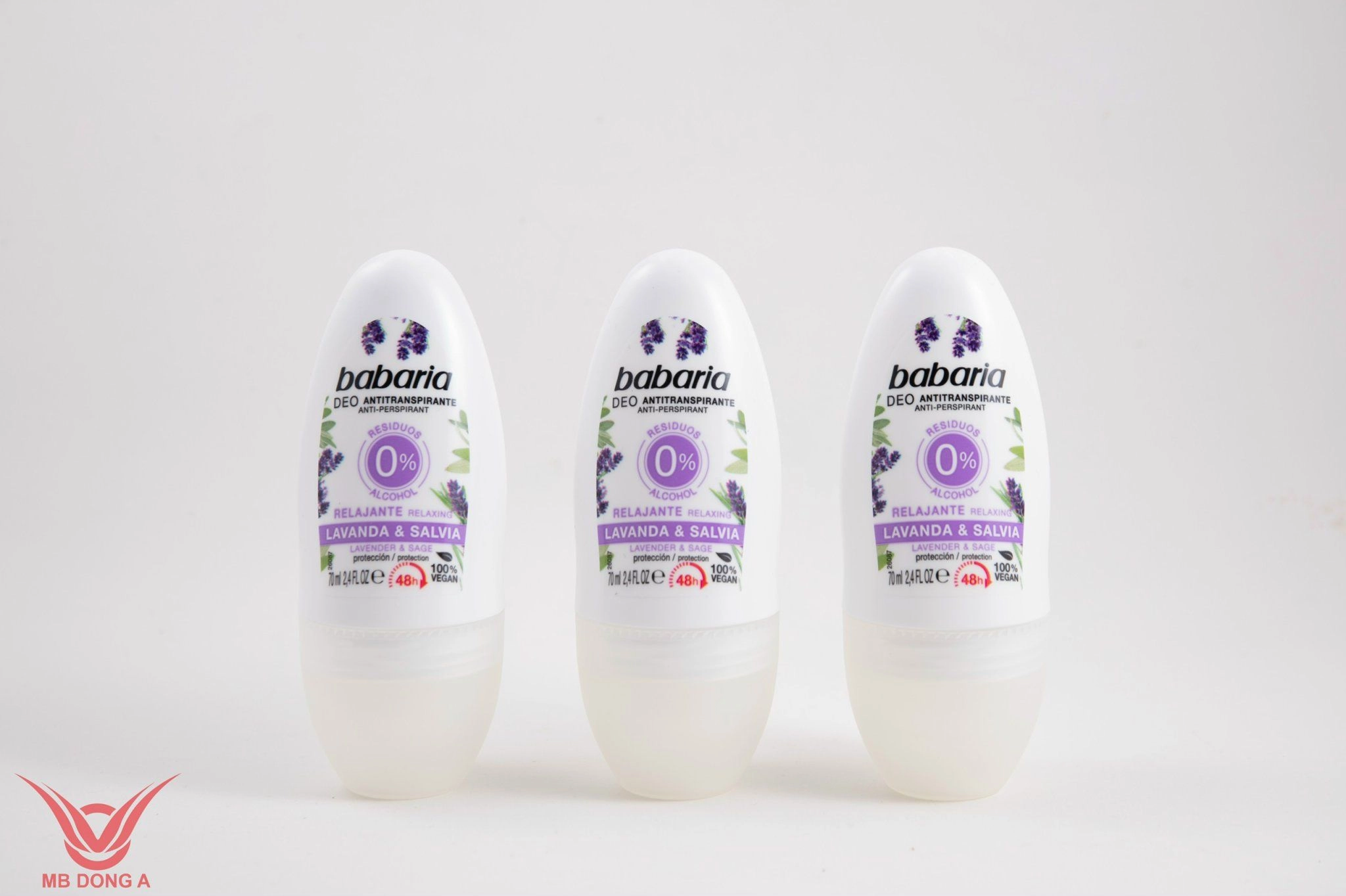 Lăn khử mùi tinh chất dầu olive Babaria hương lavender chai 70ml