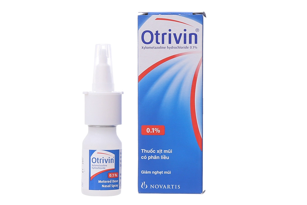 Thuốc xịt mũi giảm nghẹt mũi Otrivin 0.1% chai 10 ml