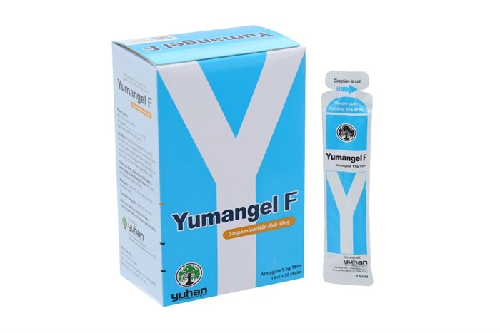 Thuốc trị loét dạ dày, tá tràng Yumangel F gói 15ml hộp 20 gói