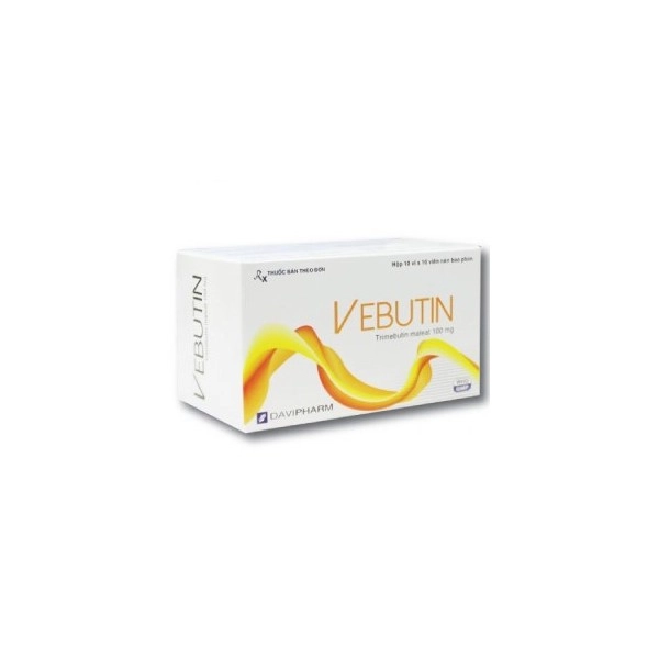Thuốc hỗ trợ tiêu hóa VEBUTIN hộp 10 vỉ x 10 viên