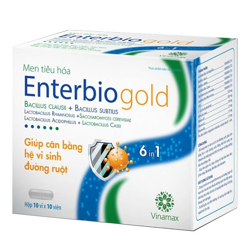 Men tiêu hóa Enterbiogold (DP Fusi) hộp 10 vỉ x 10 viên