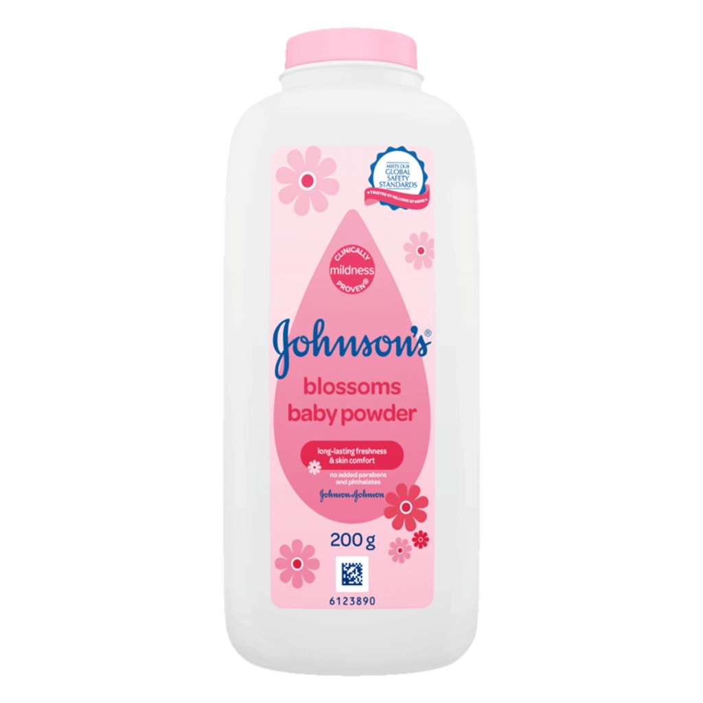 Phấn thơm hương hoa Johnson's blossoms baby powder 200g chai 200mg