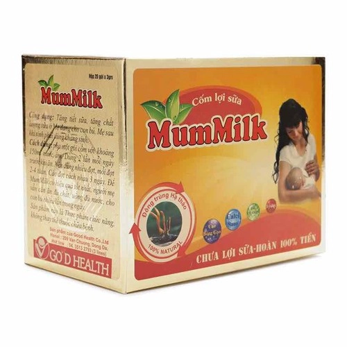 Cốm lợi sữa Mummilk Đông Trùng Hạ Thảo (Good Health) hộp 20 gói x 3g