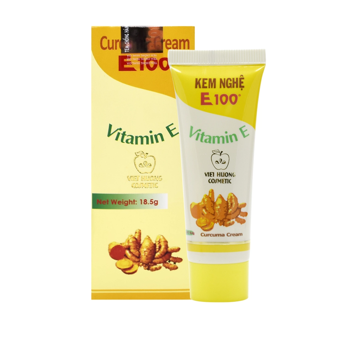 Kem Nghệ E100 Vitamin E (Việt Hương Cosmetic) hộp1 tuýp 18,5g