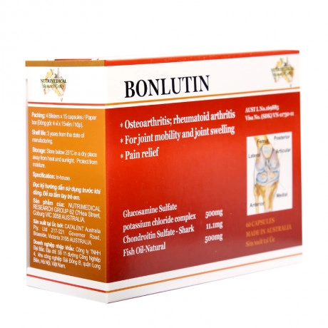 Thuốc điều trị thoái hóa khớp Bonlutin hộp 60 viên
