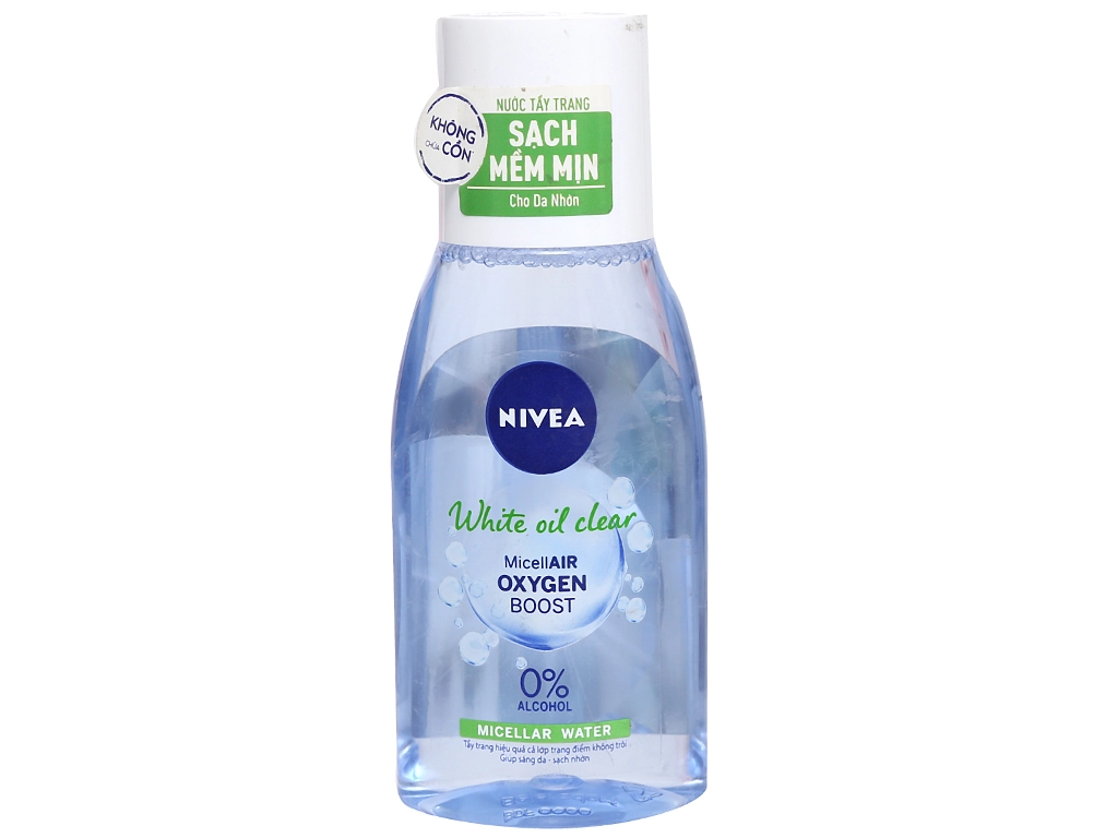 Nước tẩy trang Nivea dành cho da dầu White oil clear (xanh lá) chai 125ml