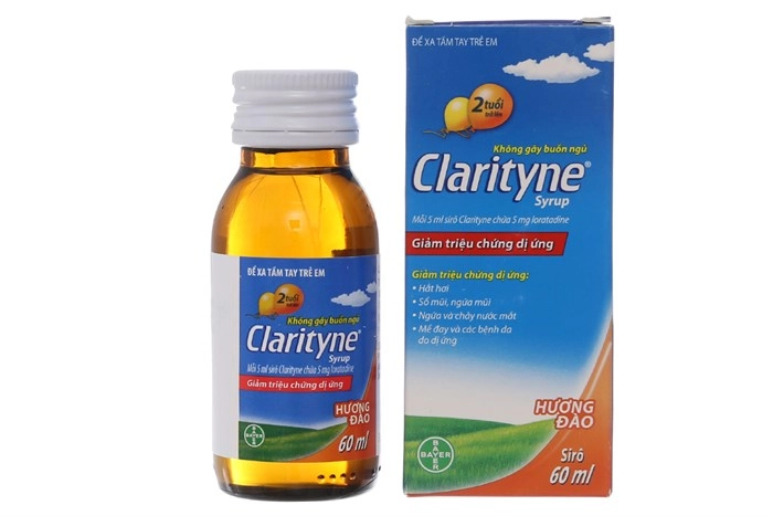 Siro chống dị ứng Clarityne Hương Đào chai 60ml