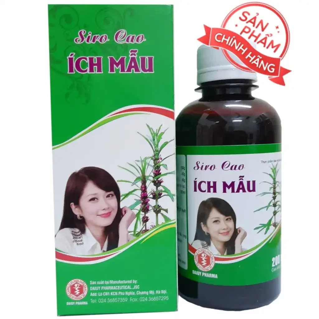 Siro Cao Ích Mẫu (Đại Uy) hộp 1 chai 200ml