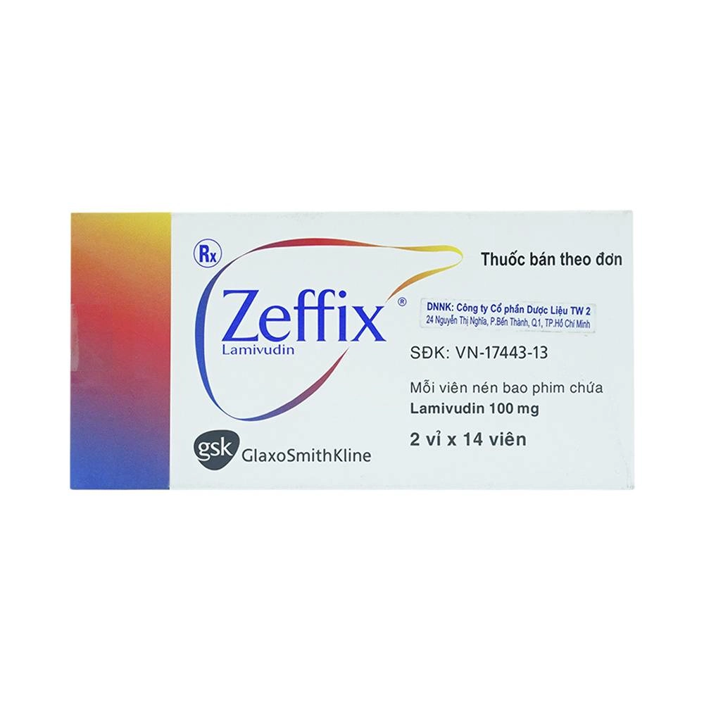 Thuốc điều trị viêm gan B Zeffix hộp 28 viên