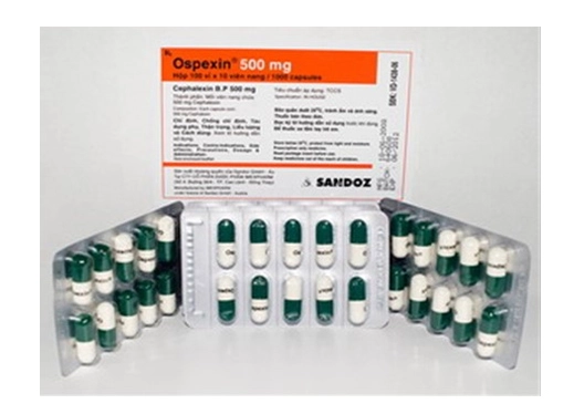 Thuốc kháng sinh Ospexin 500mg hộp 200 viên
