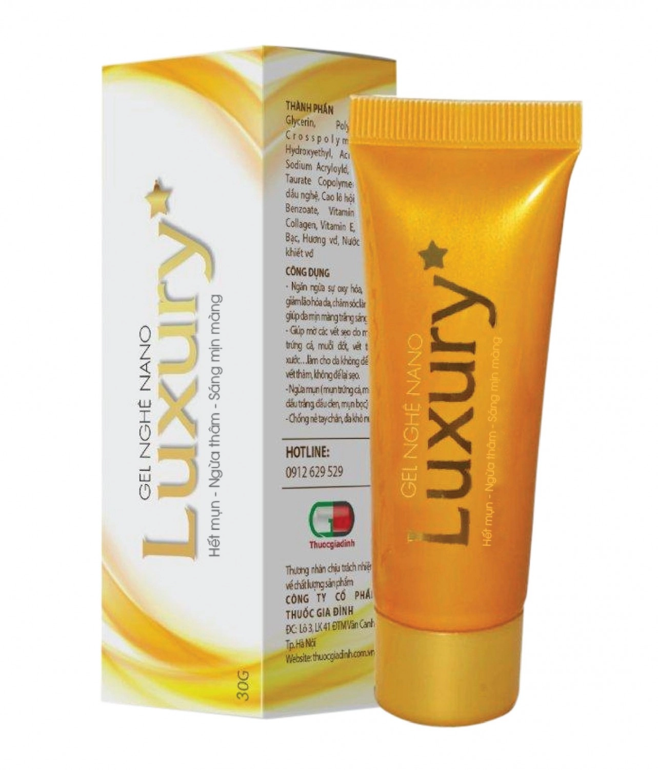 Gel nghệ nano Luxury hộp 1 tuýp 30g