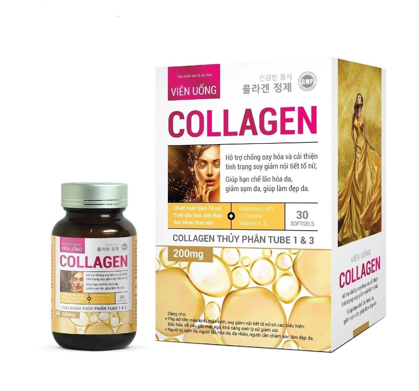 Thực phẩm bảo vệ sức khoẻ COLLAGEN (Đại Thanh) hộp 30 viên