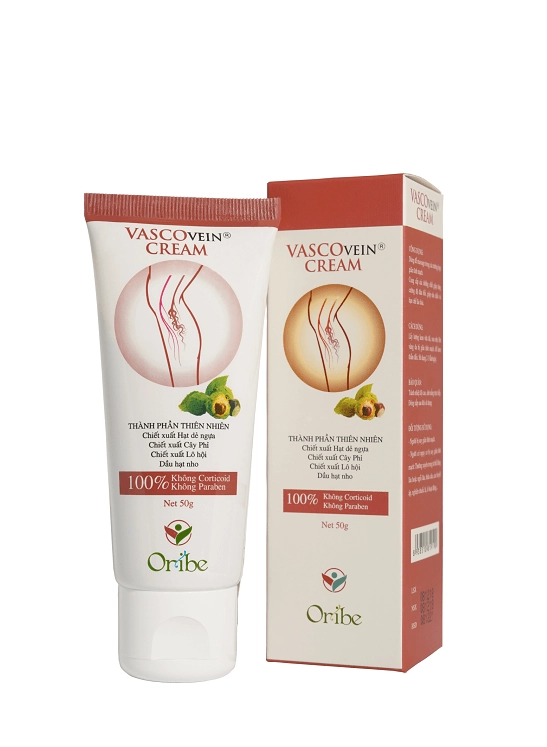 Kem bôi hỗ trợ cải thiện suy giãn tĩnh mạch VASCOVEIN hộp 1 tuýp 50g