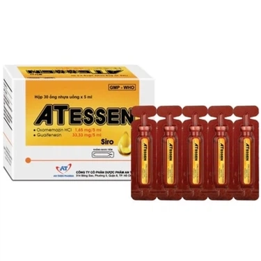 Siro hỗ trợ giảm ho ATessen An Thiên hộp 30 ống x 5ml