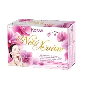 Viên uống đẹp da Koras Nét Xuân hộp 2 lọ 20 viên