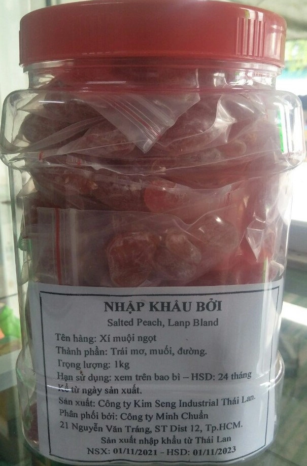 Xí muội ngọt Thái Lan Kim Seng hộp 1kg