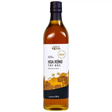 Hỗ trợ bổ sung dinh dưỡng, tăng cường đề kháng mật ong thiên nhiên Hoa Rừng Tây Bắc Royal Honey chai x 730g