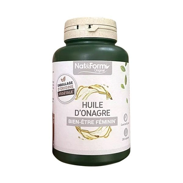 Viên uống tinh dầu hoa anh thảo HUILE D'ONAGRE hộp 1 lọ 200 viên