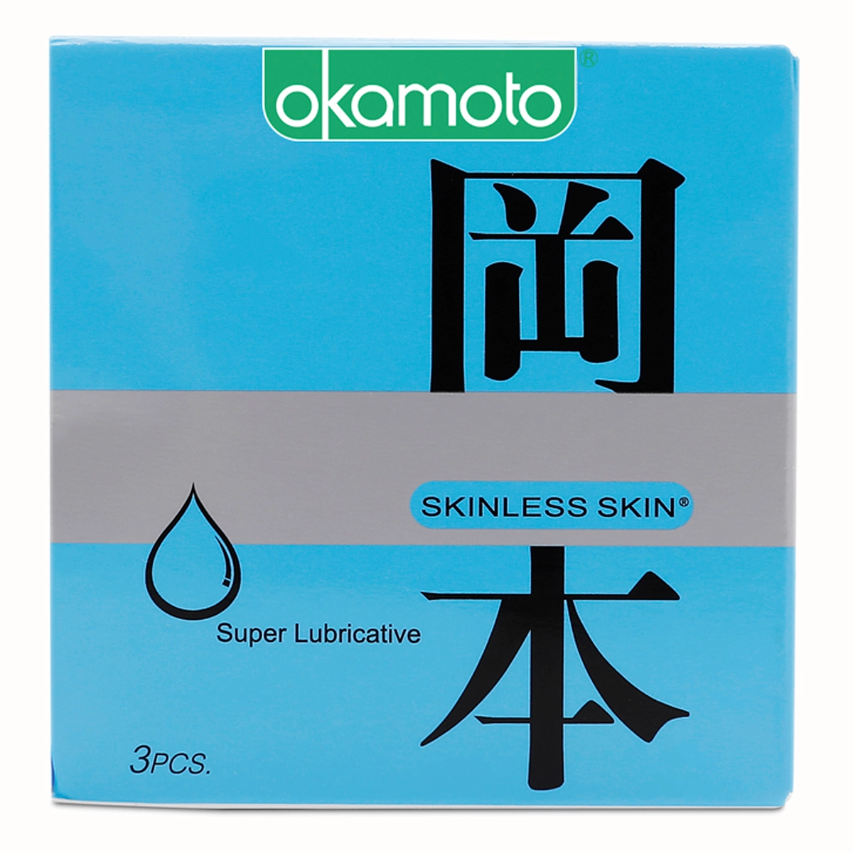 Bao cao su Okamoto Skinless Skin Super Lubricated hộp 3 cái
